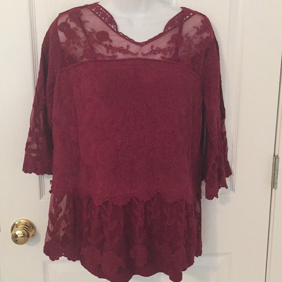 Indigo Thread Co Tops - NWOT Embroidered/Lace Trim Top and Cami